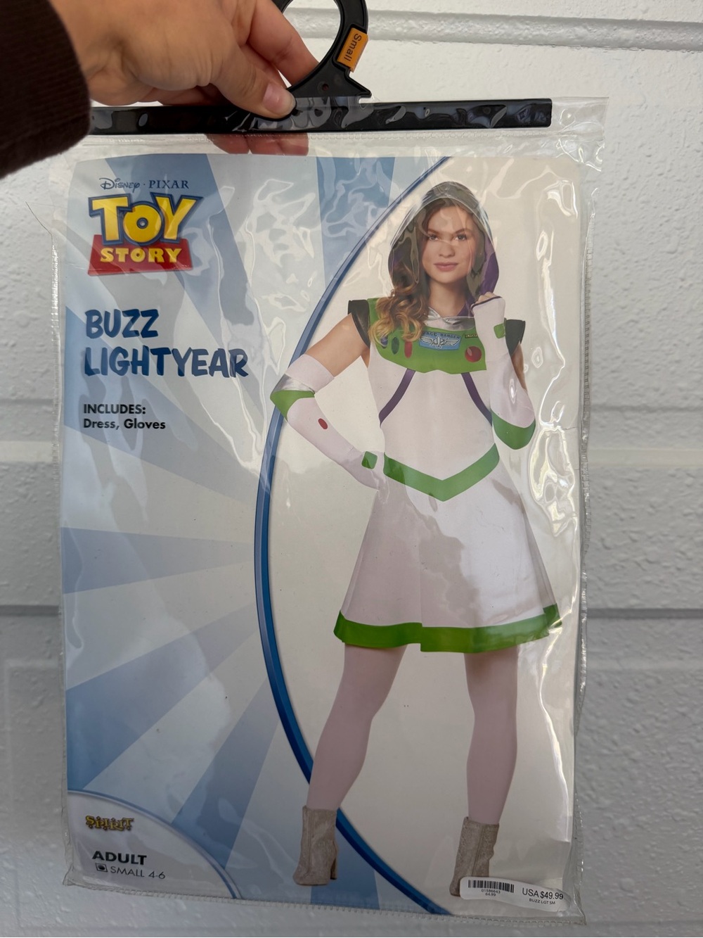 Spirit Toy Story Buzz Lightyear Costume - White, Green, Purple